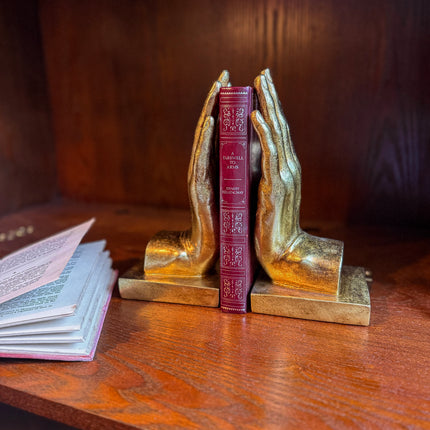 Gold Hand Book Ends