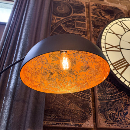 Black Curved Floor Lamp