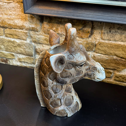 Giraffe Head Vase Planter