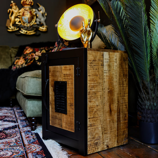 Industrial Bedside Cabinet