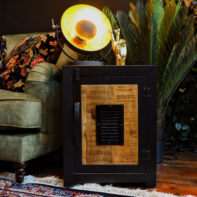 Industrial Bedside Cabinet