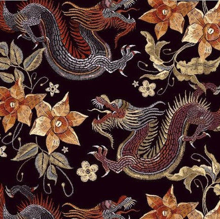 Botanical Flower Bloom Velvet - Fabric