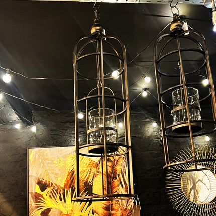 Industrial Metal Bird Cage Lantern