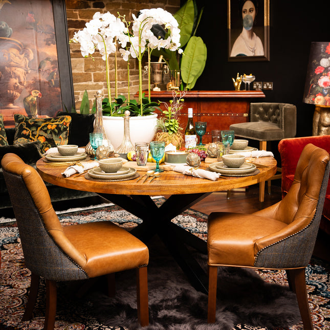 Dining Table Industrial Round (Various Sizes)