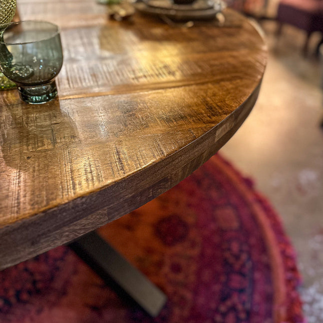 Dining Table Industrial Round - Extra Large - Clearance