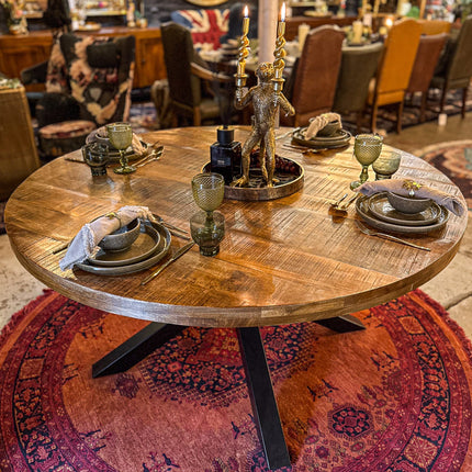 Dining Table Industrial Round (Various Sizes)