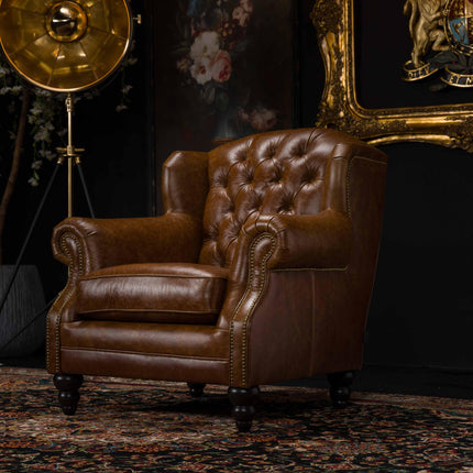 Bertie Chesterfield Wing Chair