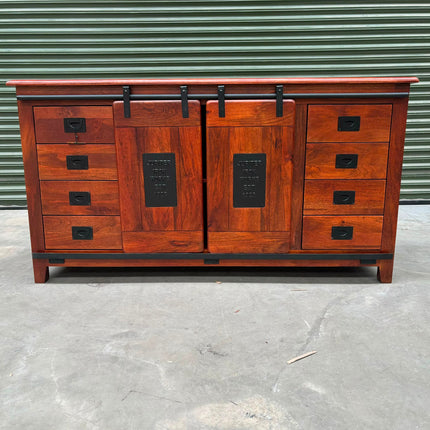 Jupiter Large Sideboard Mango Wood Cabinet - Ex Display