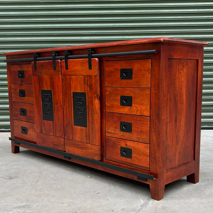 Jupiter Large Sideboard Mango Wood Cabinet - Ex Display