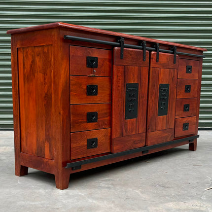 Jupiter Large Sideboard Mango Wood Cabinet - Ex Display