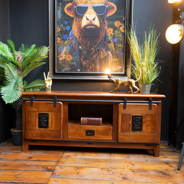 Jupiter Small TV Mango Wood Cabinet