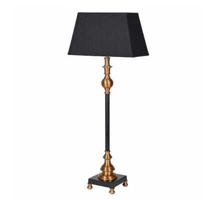 Slim Table Lamp with Black Shade