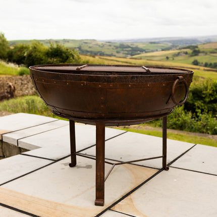 Kadhai Firepit Outdoor BBQ Pot with Stand - Clearance