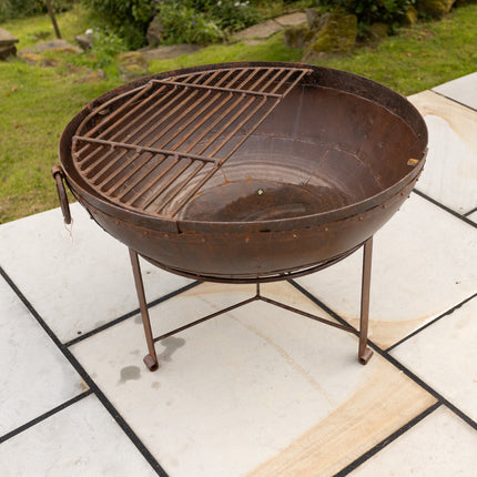 Kadhai Firepit Outdoor BBQ Pot with Stand - Clearance
