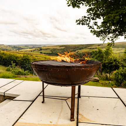 Kadhai Firepit Outdoor BBQ Pot with Stand - Clearance
