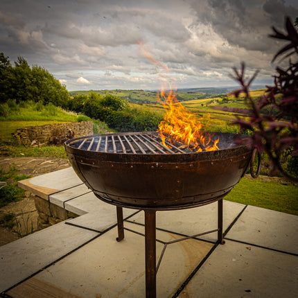 Kadhai Firepit Outdoor BBQ Pot with Stand - Clearance
