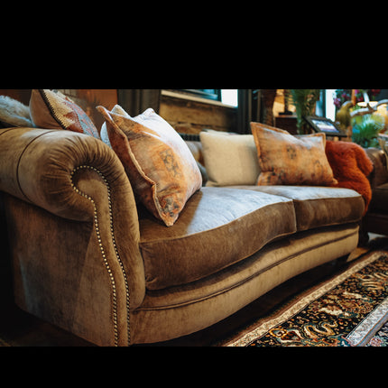 Knightsbridge Tetrad Petit 2 Seater Sofa in Vintage Cinnamon