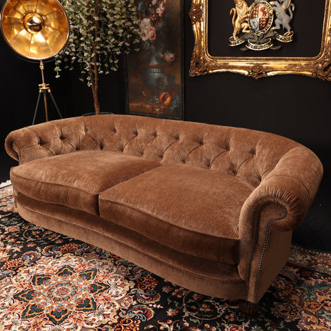 Knightsbridge Tetrad Petit 2 Seater Sofa in Vintage Cinnamon