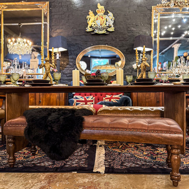 Kodu Dining Bench in Leather - New