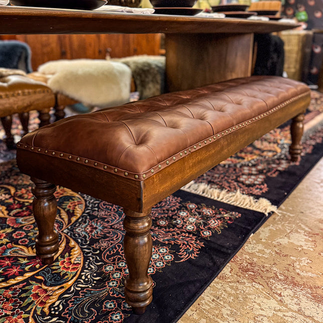 Kodu Dining Bench in Leather - New