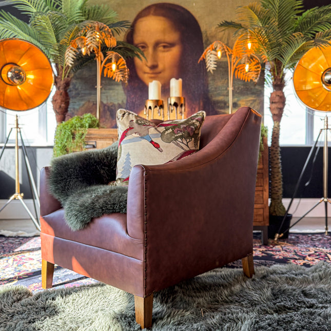 Kodu Lounge Chair in Leather - Factory Seconds