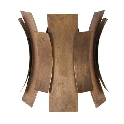 Curved Gold Metal Wall Light