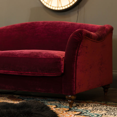 Lamour Spink & Edgar Midi 3 Seater Sofa in Orchid Ruby