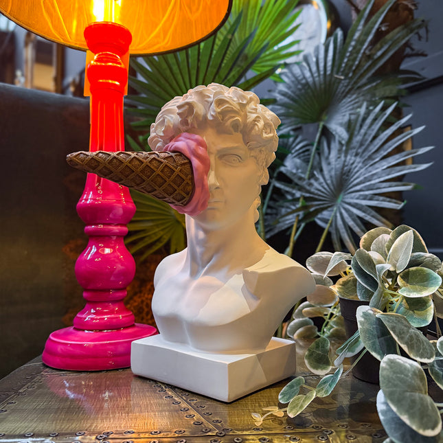 Large David Ice Cream Decorative Bust