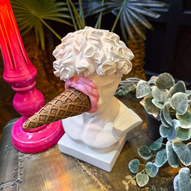 Large David Ice Cream Decorative Bust