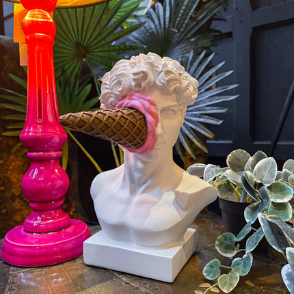 Large David Ice Cream Decorative Bust