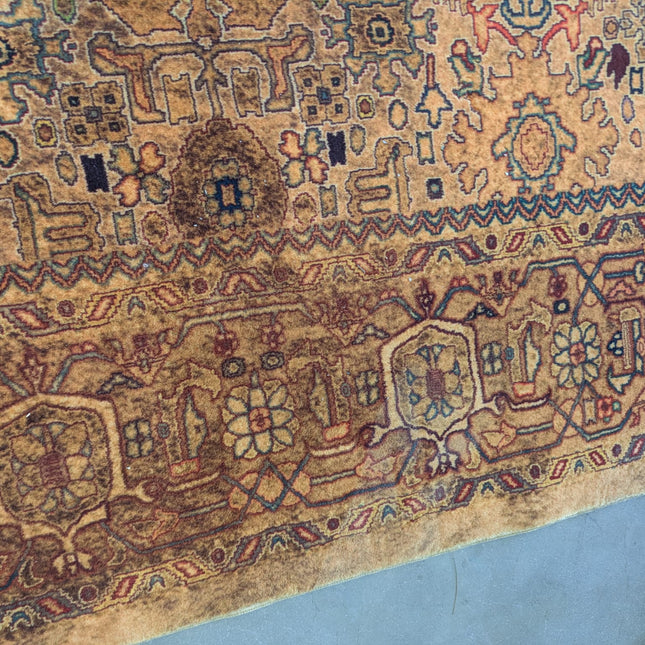 Large Distressed Doormat Yellow Rug - Ex Display