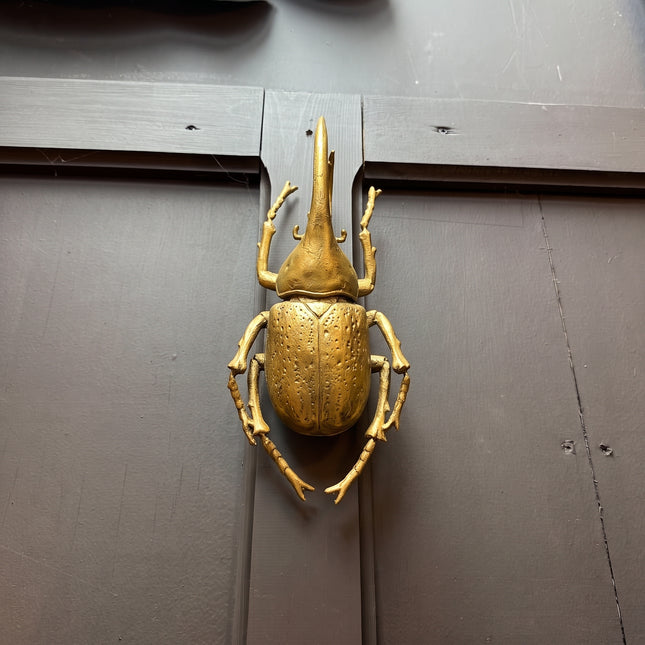 Large Gold Beetle Wall Decor
