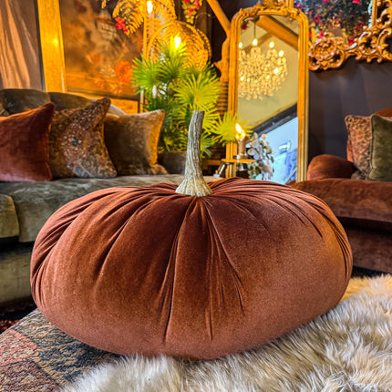 Large Rust Decorative Pumpkin - Clearance