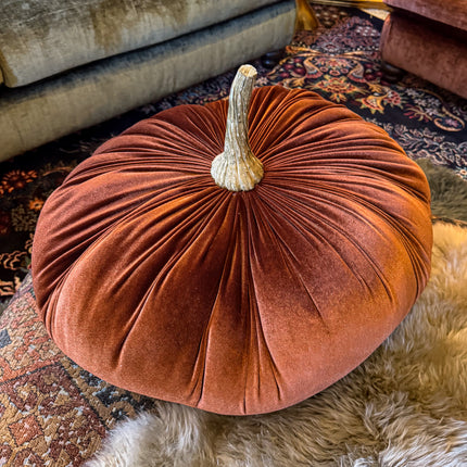 Large Rust Decorative Pumpkin - Clearance