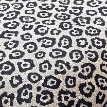 Leopard Cream Woven Fabric - New