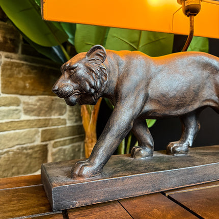 Lion Table Lamp and Shade
