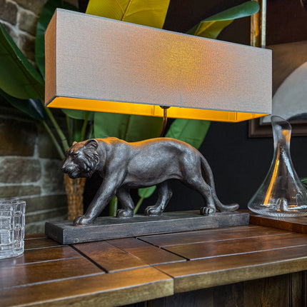 Lion Table Lamp and Shade