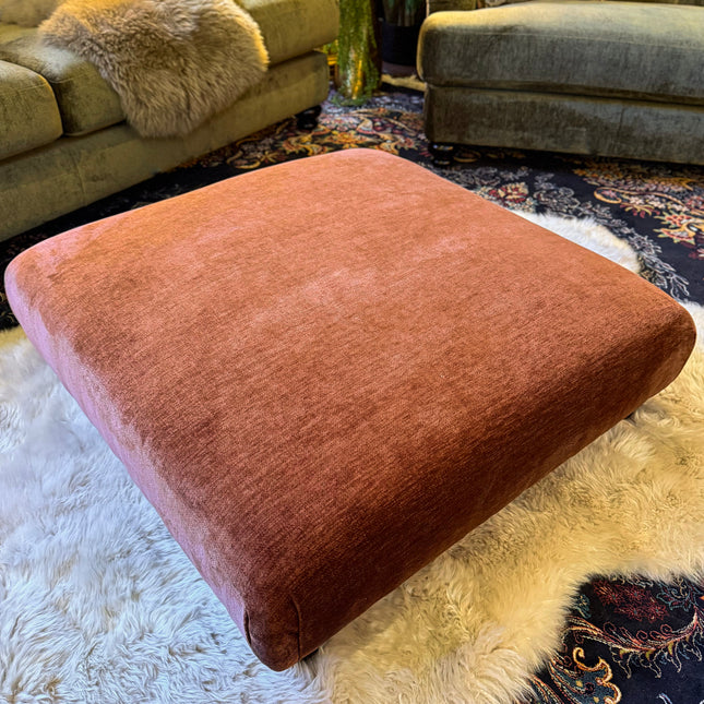 Lottie Footstool in Derwent Velvet