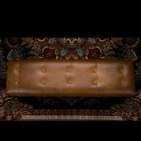 Louis Footstool in Lazio Brown - Clearance