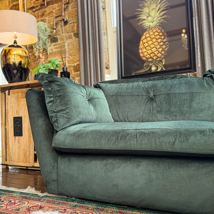 Marnie Corner Sofa in Duke Bottle Green Velvet