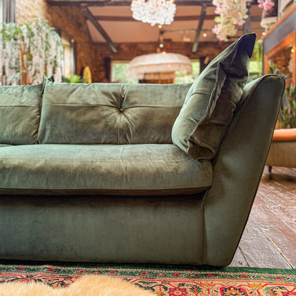 Marnie Corner Sofa in Duke Bottle Green Velvet