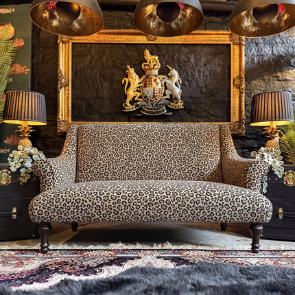 Maverick 2 Seater Sofa in Leopard Cream
