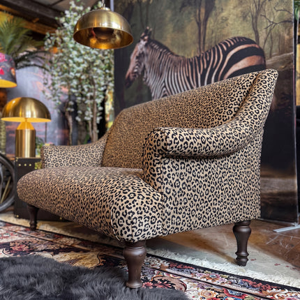 Maverick 3 Seater Sofa in Leopard Cream 