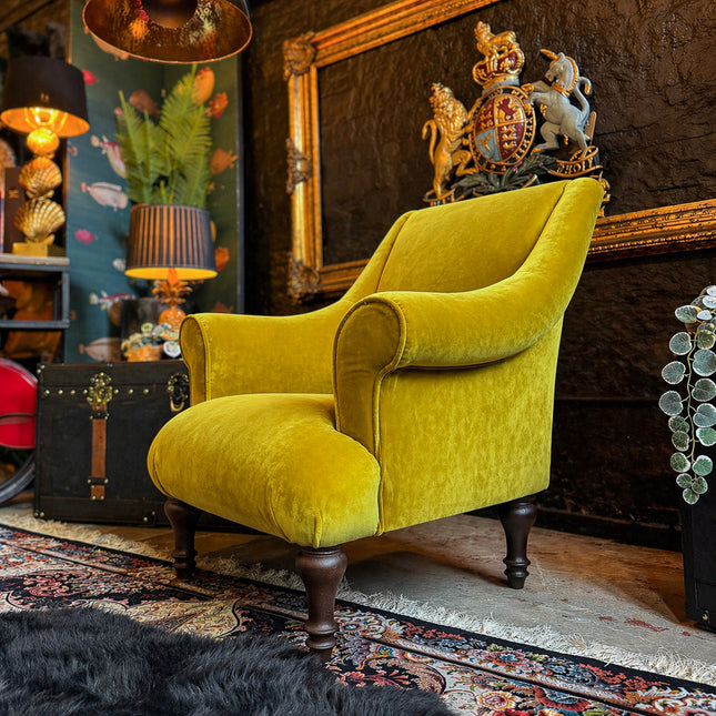 Maverick Armchair in Opulence Gold Citrene Velvet