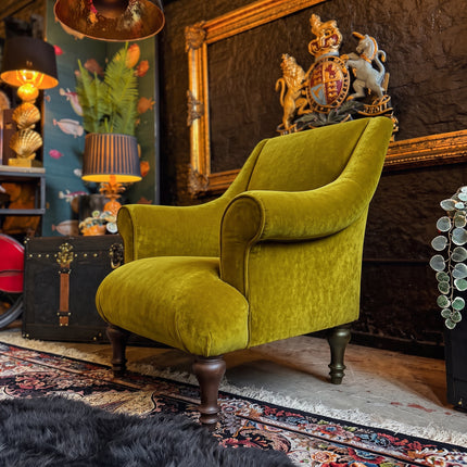 Maverick Armchair in Opulence Gold Citrene Velvet