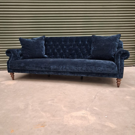 Mayfair 4 Seater in Sunshine Sapphire Velvet - Ex Display