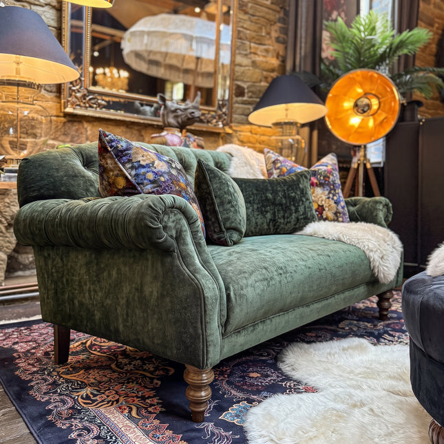 Mayfair in Sunshine Emerald Velvet