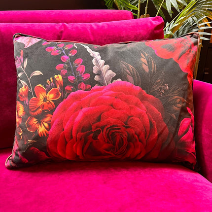 Cushion in Midnight Haze Velvet - Feather Filled (Various Sizes)