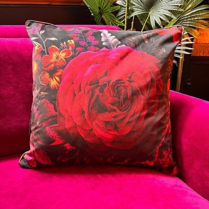 Cushion in Midnight Haze Velvet - Feather Filled (Various Sizes)