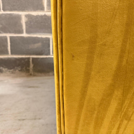 Bugsby 2 Seater Sofa in Plush Mustard Velvet - Ex Display